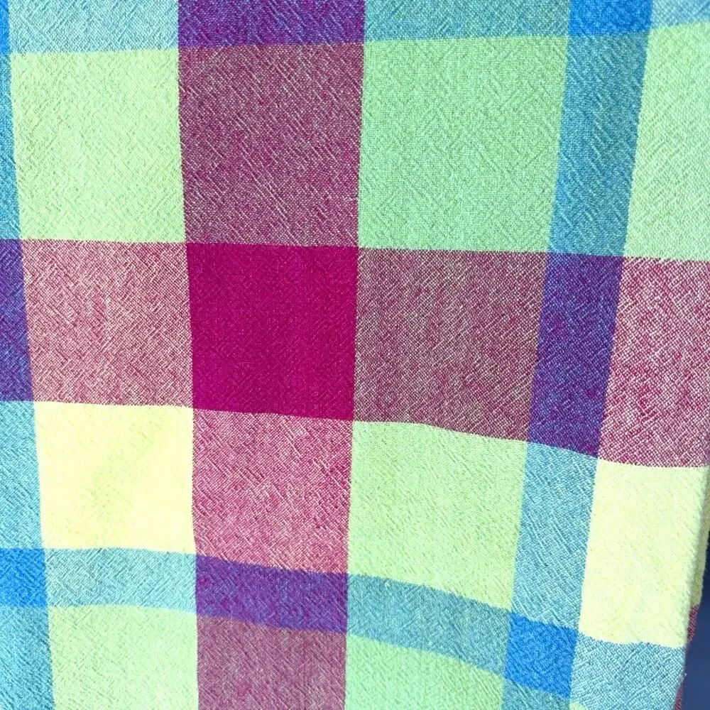 Lot 3 Plaid Tablecloths Round Rectangle Multicolor Cottage Farmhouse Table Linen